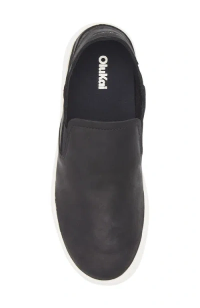 Olukai Pehuea Slip-on Sneaker In Black