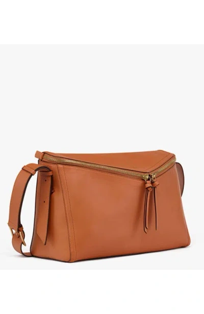 Mcm Diamant 3d Shoulder Bag In Calf Leather In Brown