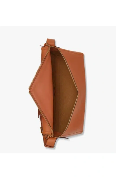 Mcm Diamant 3d Shoulder Bag In Calf Leather In Brown