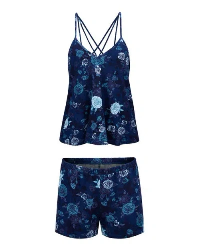 Adore Me Theresa Pajama Set In Blue