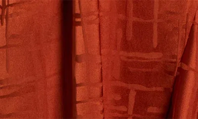 Tahari Asl Plus Size Surplice V-neck Belted Midi Dress In Burgundy