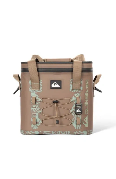 Quiksilver Shoreline 20l Multi-layer Insulated Box Cooler With Bottle Opener In Brown