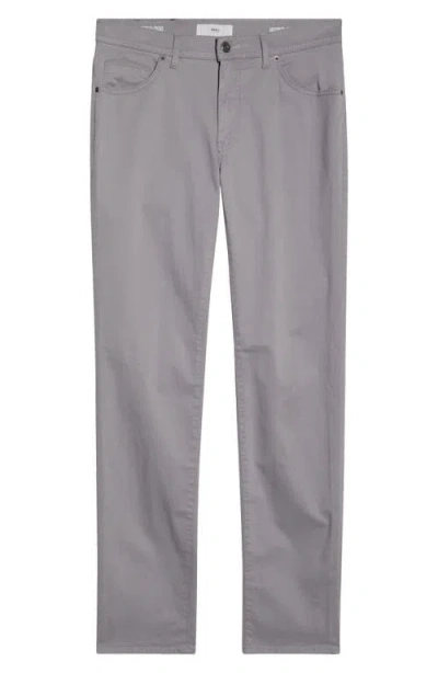 Brax Cadiz Marathon Cotton Stretch Twill Straight Leg Pants In Gray