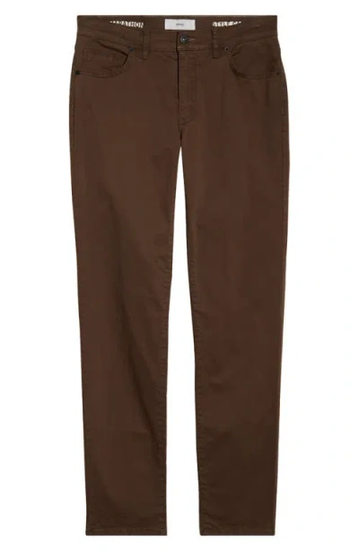 Brax Cadiz Marathon Cotton Stretch Twill Straight Leg Pants In Brown