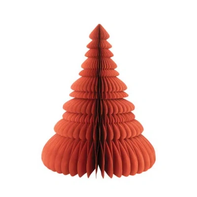 Storied Home Paper Honeycomb Tree, Burnt Orange In Orange