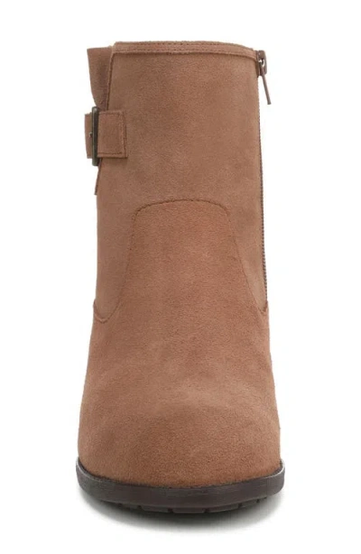 Vionic Wide Width Jill Bootie In Brown