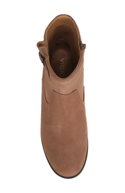 Vionic Wide Width Jill Bootie In Brown