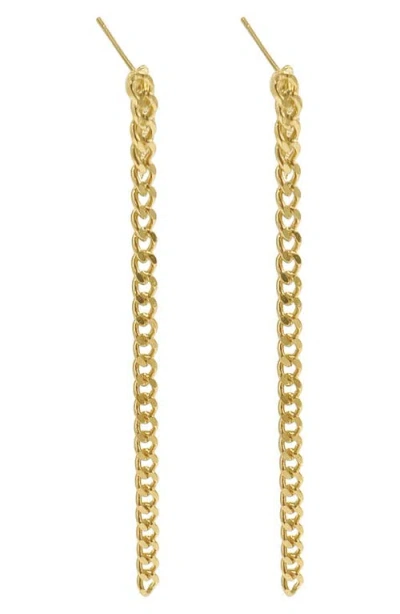 St. Moran Curb Chain Drop Earrings In Gold