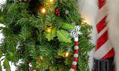 Ditz Designs Peppermint Cheer Small Father Decoration In Multi