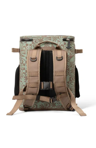 Quiksilver Shoreline 20l Multi-layer Insulated Cooler Backpack With Bottle Opener In Green