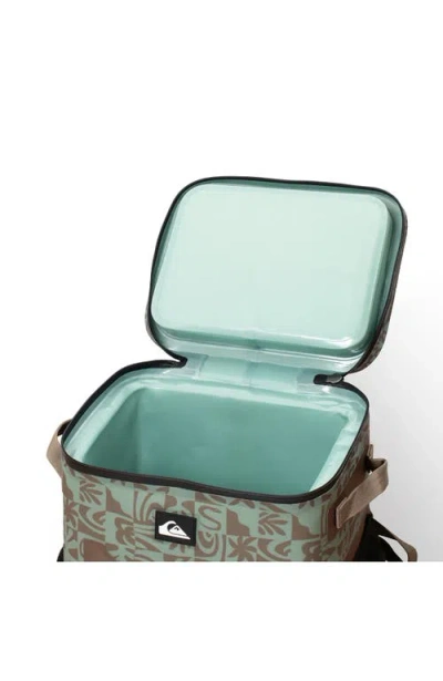 Quiksilver Shoreline 20l Multi-layer Insulated Cooler Backpack With Bottle Opener In Green