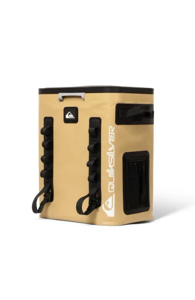 Quiksilver Coastal 20l Multi-layer Insulated Zipperless Cooler Backpack With Bottle Opener In Yellow