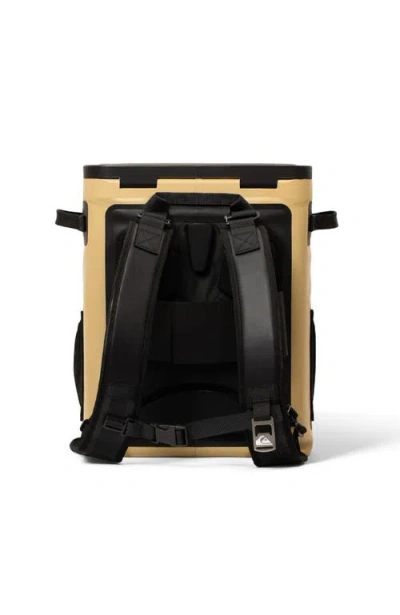 Quiksilver Coastal 20l Multi-layer Insulated Zipperless Cooler Backpack With Bottle Opener In Yellow