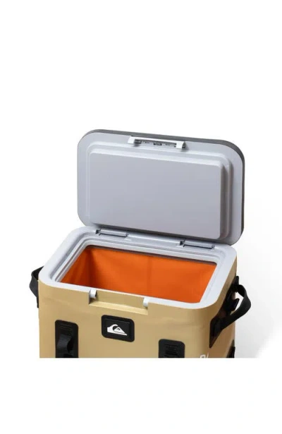 Quiksilver Coastal 20l Multi-layer Insulated Zipperless Cooler Backpack With Bottle Opener In Yellow