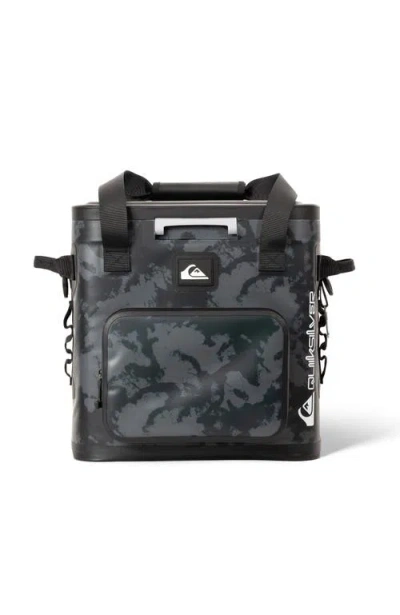 Quiksilver Coastal 20l Multi-layer Insulated Zipperless Box Cooler With Bottle Opener In Black