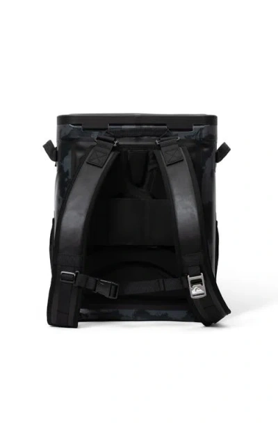 Quiksilver Coastal 20l Multi-layer Insulated Zipperless Cooler Backpack With Bottle Opener In Black