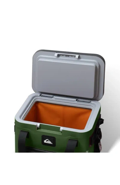 Quiksilver Coastal 20l Multi-layer Insulated Zipperless Box Cooler With Bottle Opener In Green