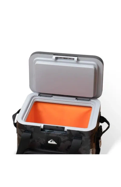 Quiksilver Coastal 20l Multi-layer Insulated Zipperless Box Cooler With Bottle Opener In Black