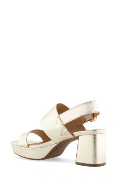 Aerosoles Prym Slingback Platform Sandal In Gold