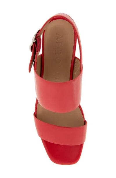 Aerosoles Prym Slingback Platform Sandal In Red