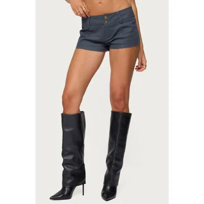 Edikted Kayra Micro Shorts In Gray