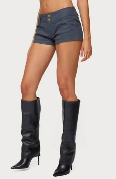 Edikted Kayra Micro Shorts In Gray