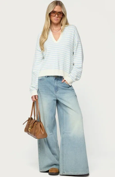 Edikted Copenhagen Oversize Stripe Sweater In Multi