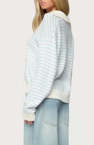 Edikted Copenhagen Oversize Stripe Sweater In Multi