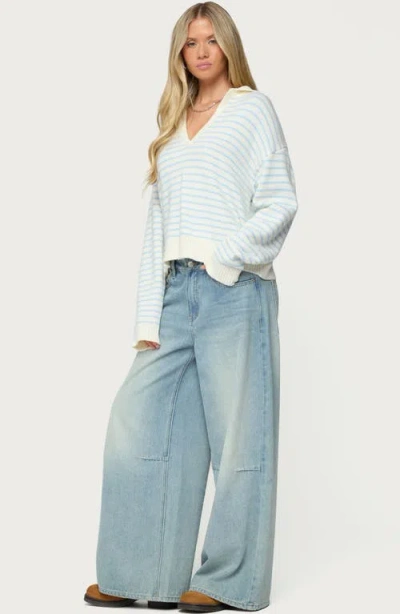 Edikted Copenhagen Oversize Stripe Sweater In Multi