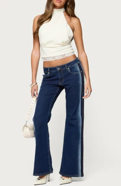 Edikted Sandra Lacey High Neck Halter Top In White