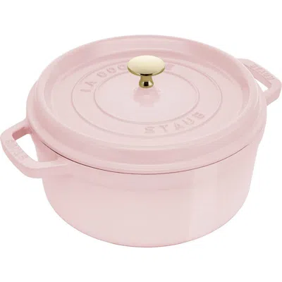 Staub 4-quart Enameled Cast Iron Dutch Oven In Pink