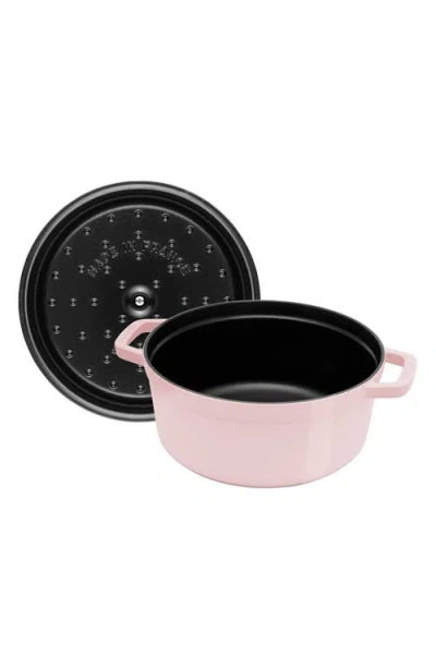 Staub 4-quart Enameled Cast Iron Dutch Oven In Pink