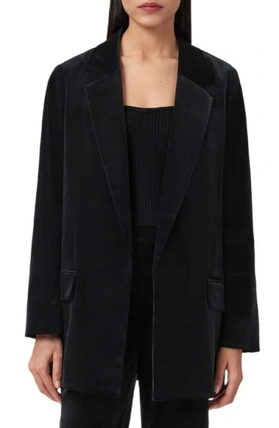 Allsaints Aleida Lapel-collar Blazer In Black