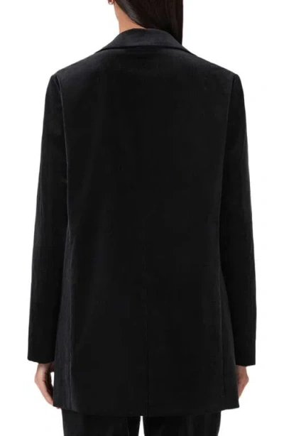 Allsaints Aleida Lapel-collar Blazer In Black