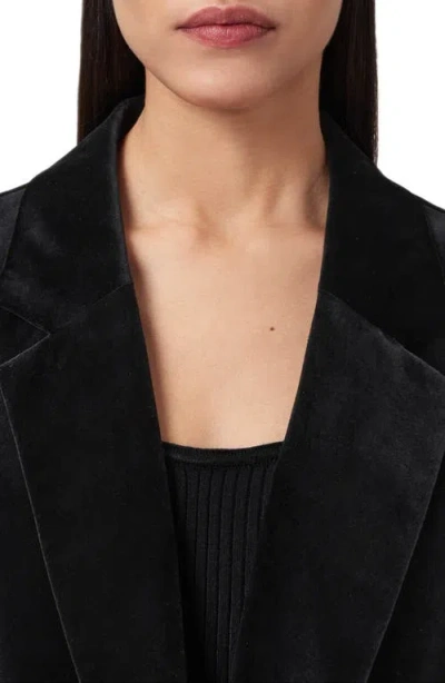 Allsaints Aleida Lapel-collar Blazer In Black