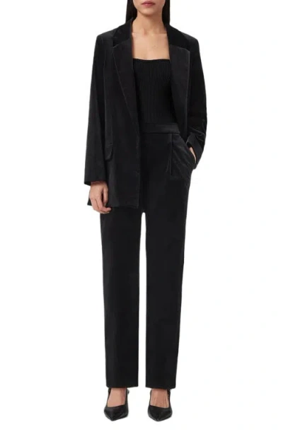 Allsaints Aleida Lapel-collar Blazer In Black