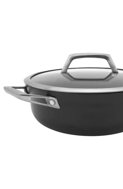 Zwilling Motion Hard Anodized Nonstick 4-quart Chef's Pan In Black