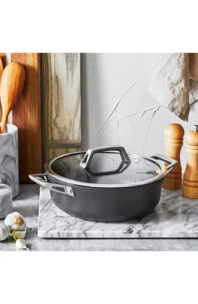 Zwilling Motion Hard Anodized Nonstick 4-quart Chef's Pan In Black