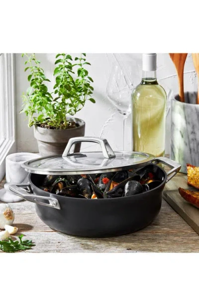Zwilling Motion Hard Anodized Nonstick 4-quart Chef's Pan In Black