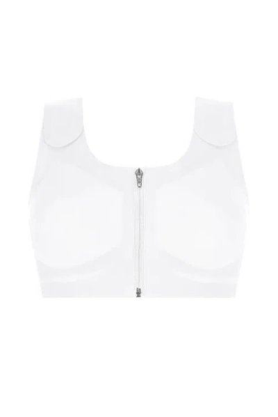 Amoena Lymphflow Wire-free Front Closure Bra In White