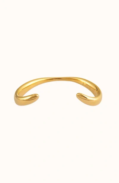 Joiana Jewelry Curved Cuff Bracelet In Gold