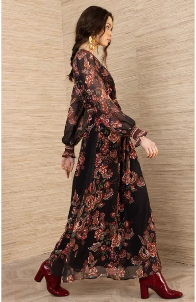 Hale Bob Paityn Chiffon Maxi Dress In Multi