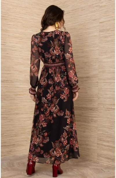 Hale Bob Paityn Chiffon Maxi Dress In Multi