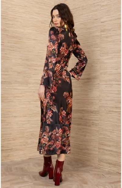 Hale Bob Egypt Charmeuse Dress In Black