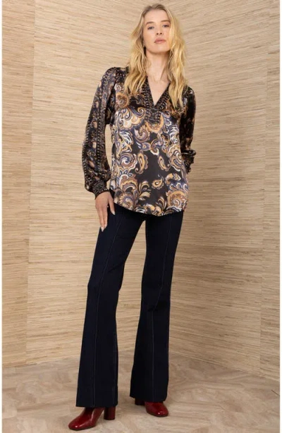 Hale Bob Haylee Silk Top In Black