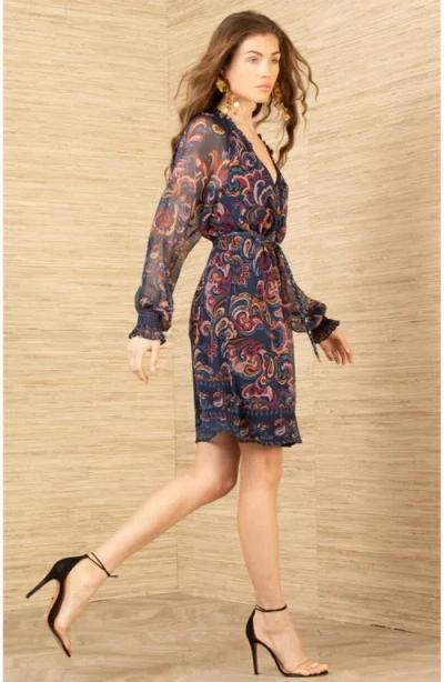 Hale Bob Nancy Silk Dress In Multi