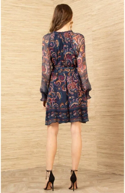 Hale Bob Nancy Silk Dress In Multi