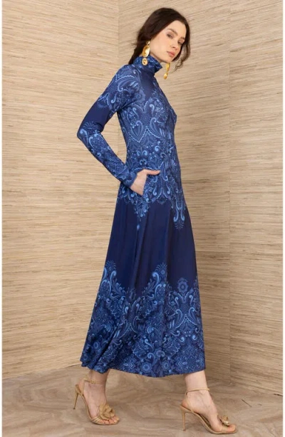 Hale Bob Ainhoa Jersey Dress In Blue