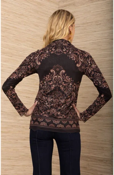 Hale Bob Aubrielle Stretch Top In Black