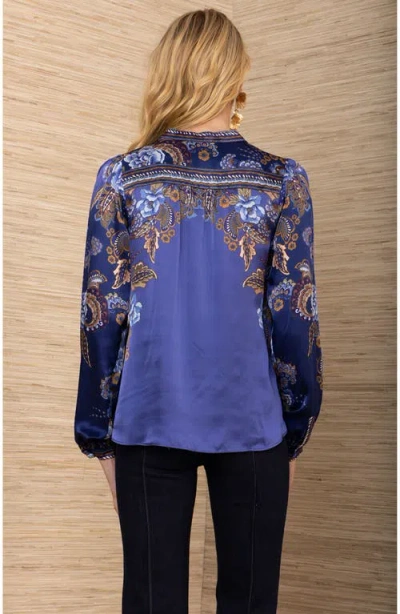 Hale Bob Brylee Silk Top In Multi